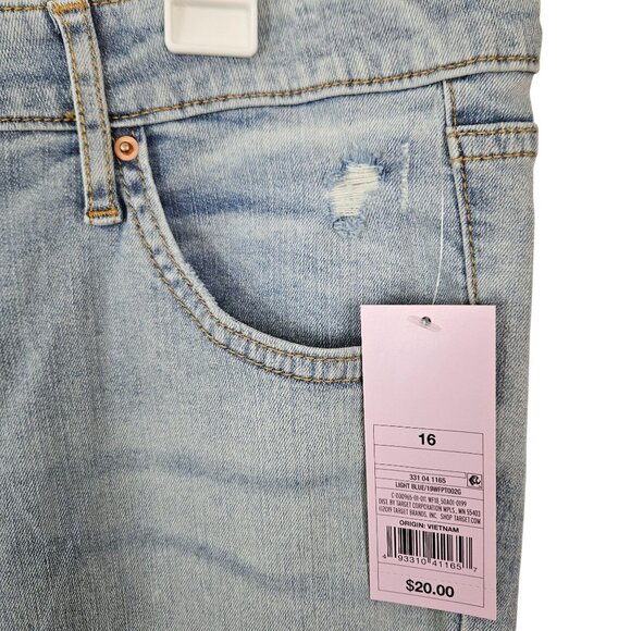 Wild Fable Womens Jeans Size 16 High Rise Skinny Lightwash Casual Distressed - Picture 7 of 12